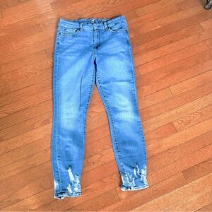 7 for all Mankind Womens 30 Blue The Ankle Skinny Jeans